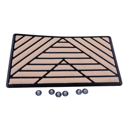 Car PC Floor Carpet Mat Patch Foot Heel Plate Pedal Pad for Universal Sk (N/A)