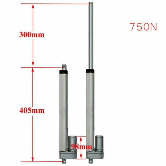 12V/24V Linear Actuator Motor 750N Stroke 50mm 100mm 400mm 500mm for Engineering