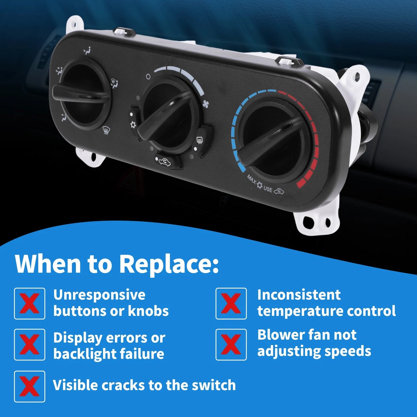 A/C Heater Climate Control Switch Module for Dodge Caliber (2007-2012)