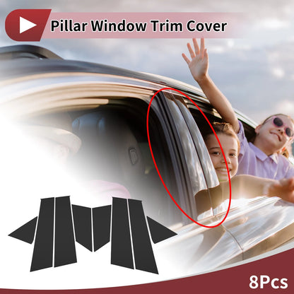 Door Pillar Window Trim for Ford Active 2021 Black