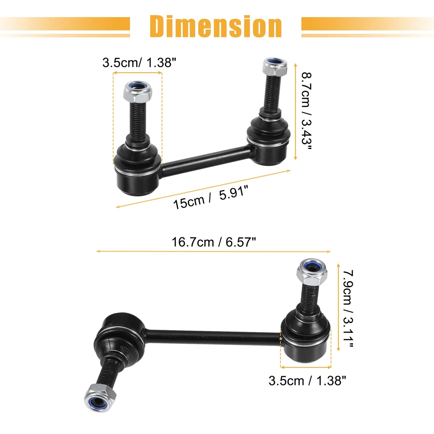 Sway Bar Links Front Rear 4 x for Jeep Grand Cherokee (2011-2011)