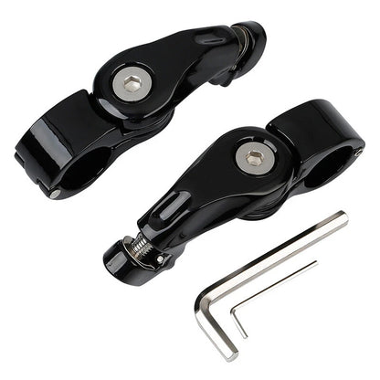 Short Angled Highway Footpegs for Harley Touring Softail
