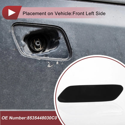 Front Left Washer Nozzle Cover for Lexus RX350 (2016-2019) Black 1 Pcs