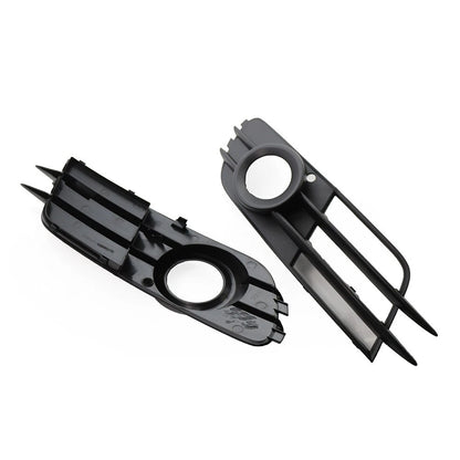 2 x Front Bumper Fog Light Grille Covers for Audi A6 C7 (2012-2015)