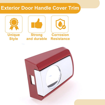 Exterior Door Handle Cover Trim for Buick Regal LaCrosse Encore Red ABS