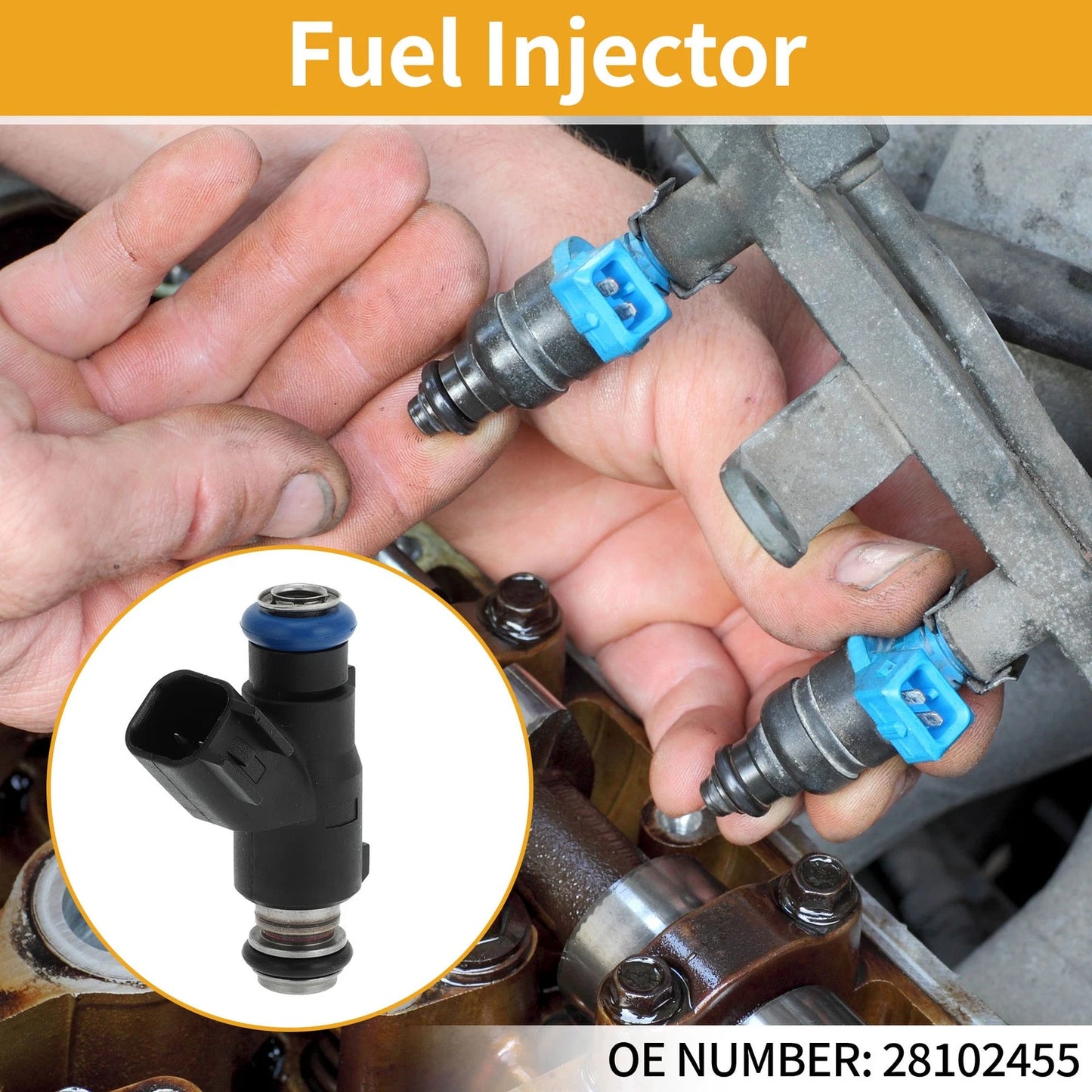 Fuel Injector 6.0L Flex for GMC Sierra 2500HD Black (2010 - 2018)