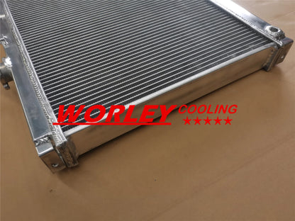 3ROW Aluminum Radiator & Fan for Mazda HC Luce Turbo II 1.3L (1986-1991)