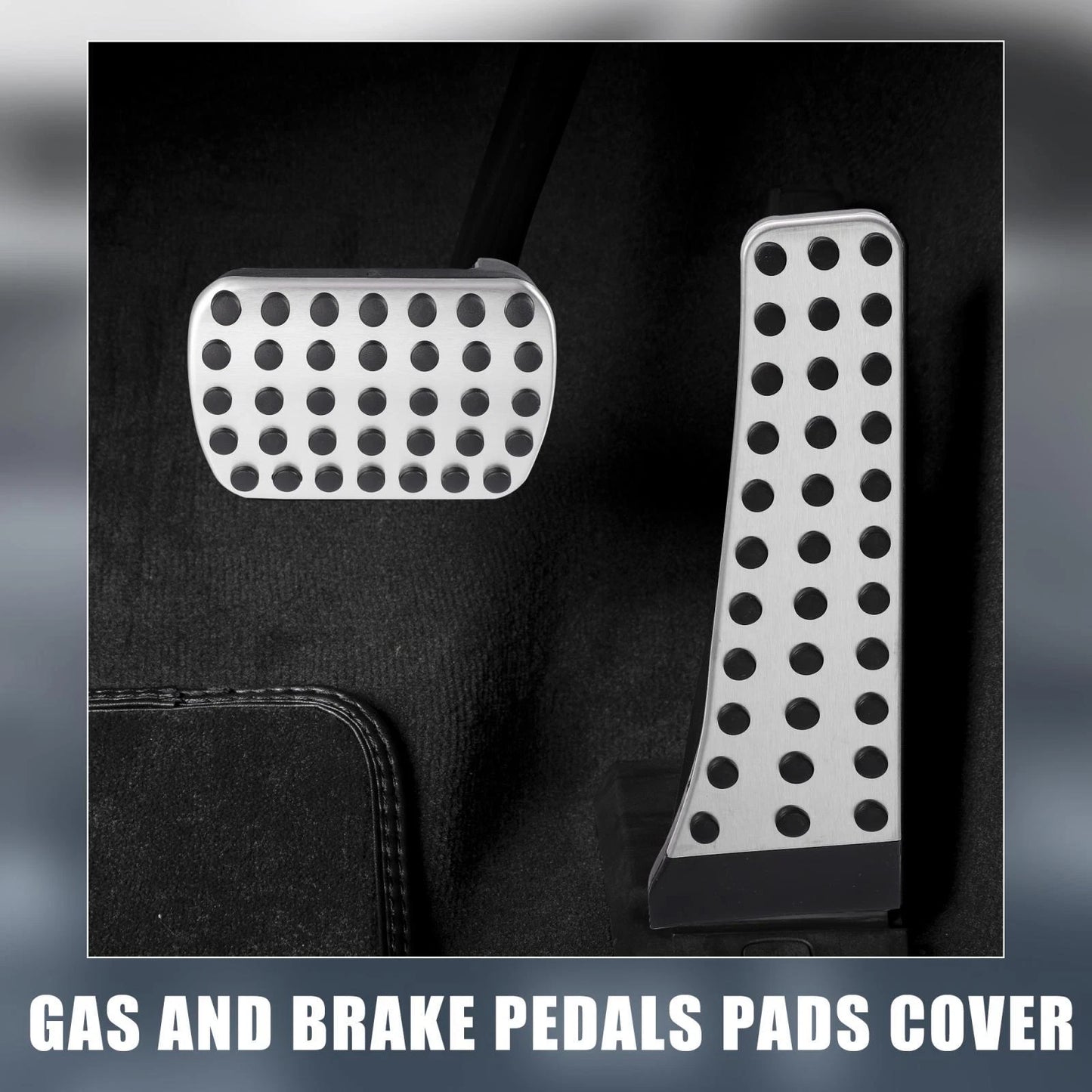 2 x Gas Brake Pedal Pads Covers for Mercedes-Benz C E S GLC GLK SLK Class