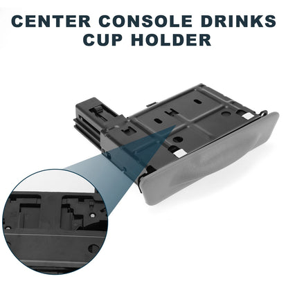 Cup Holder for Ford F-250 F-350 (2005-2010) 2 x Drink Holders Gray