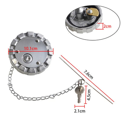 Locking Diesel Fuel Gas Cap for Freightliner, Kenworth, Western Star