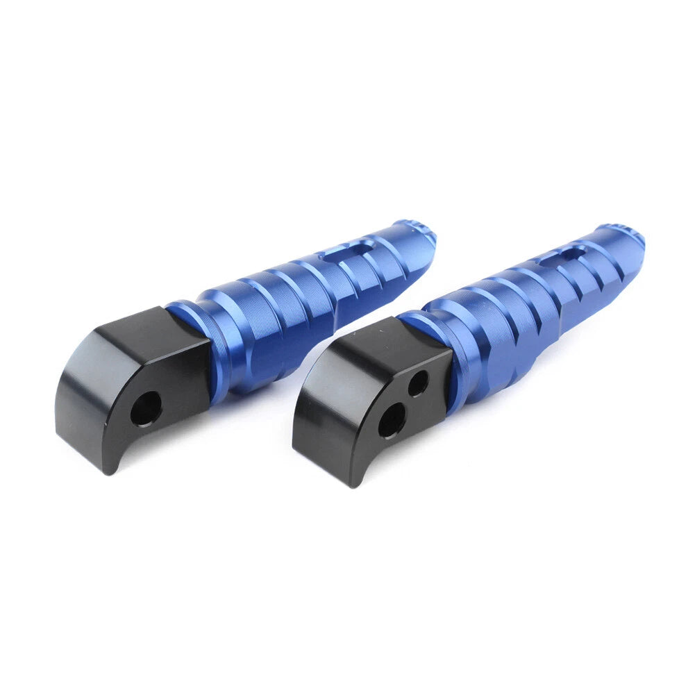 Blue CNC Rear Footpeg Footrests for Yamaha YZF-R1 R6 FZ-07 FZ-09