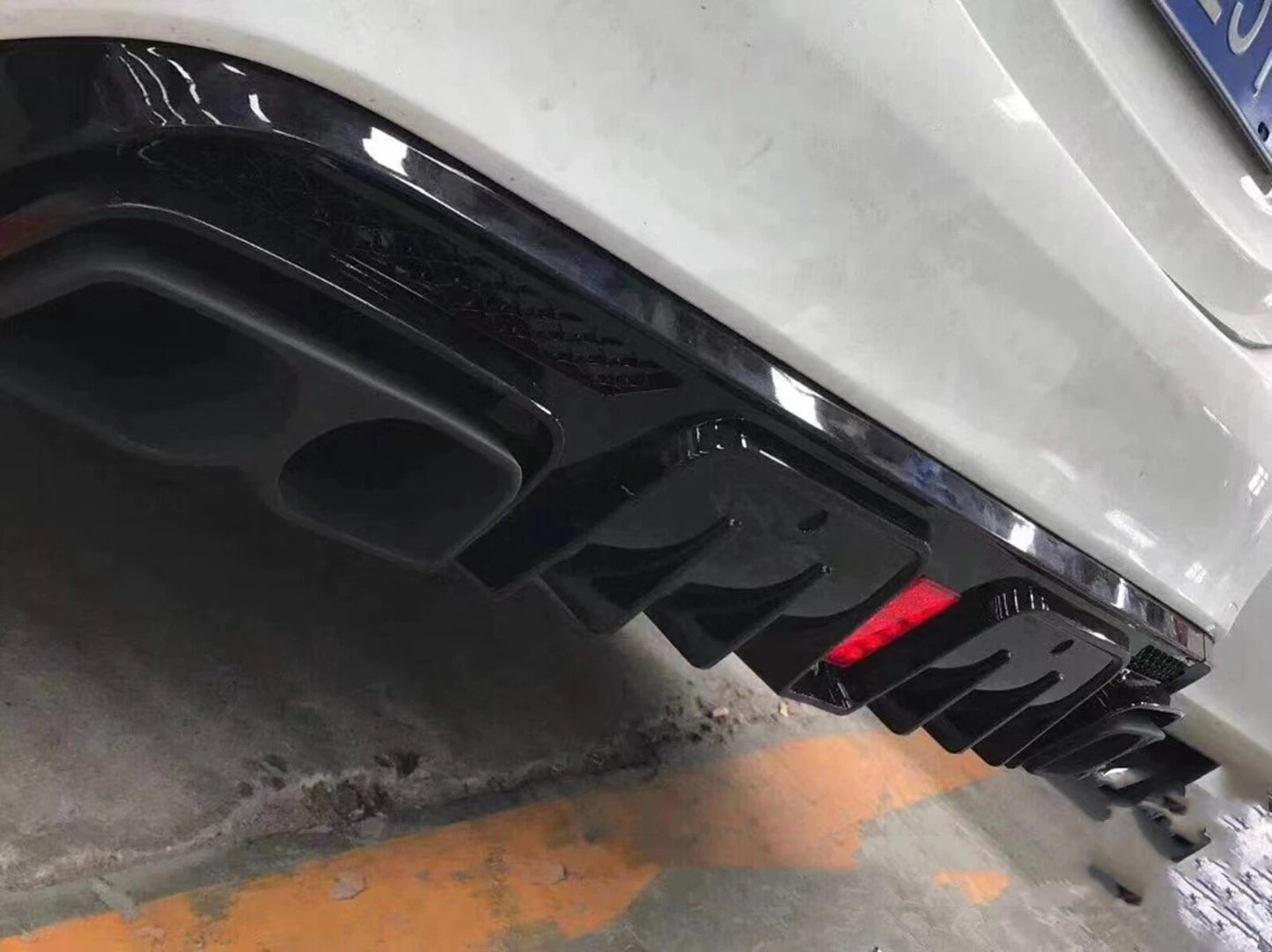 Rear Bumper Diffuser Lip for Benz W205 C63 AMG (2015-2021)