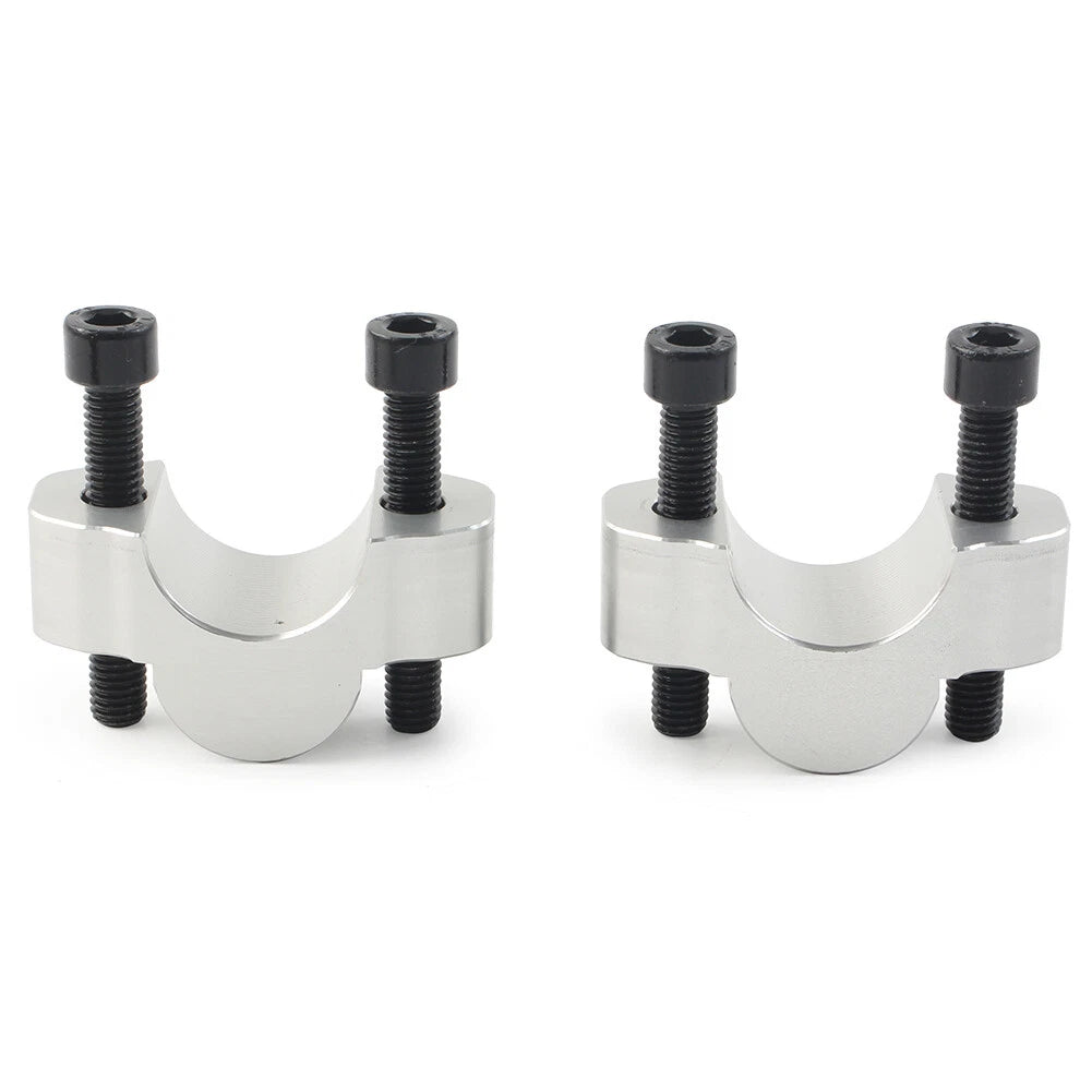 Silver Handlebar Risers Clamp Adapter for Yamaha Tenere 700 (2019-2023)
