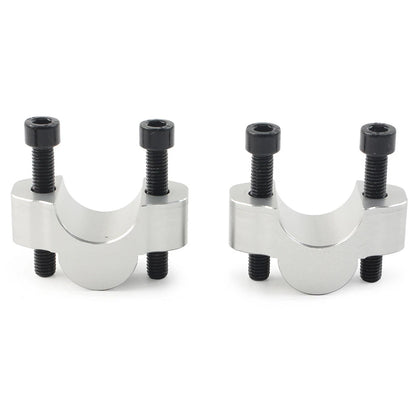 Silver Handlebar Risers Clamp Adapter for Yamaha Tenere 700 (2019-2023)