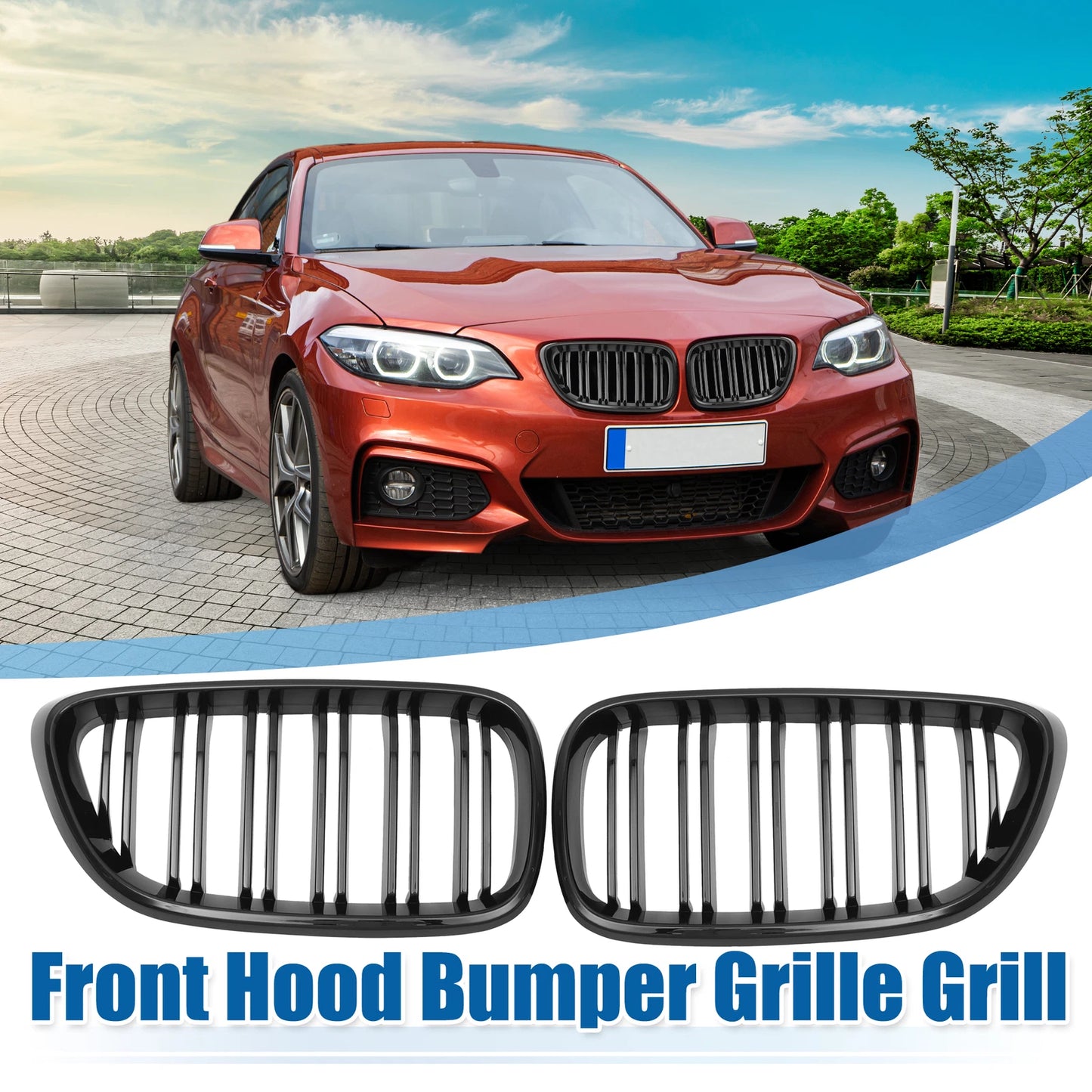 Hood Bumper Grille for BMW 228i xDrive 230i xDrive (2014-2021)