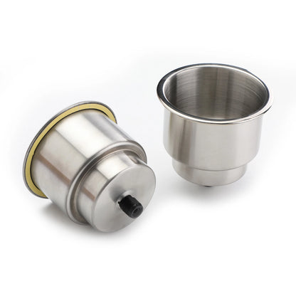 Stainless Steel Cup Holder for Boat Marine (Fits 2x Drink Holders)