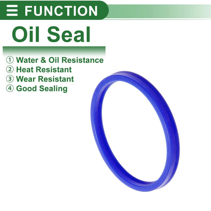 Oil Seal 85x95x8mm TPU Seal Ring Rotary Shaft High Pressure Blue 5 Pcs