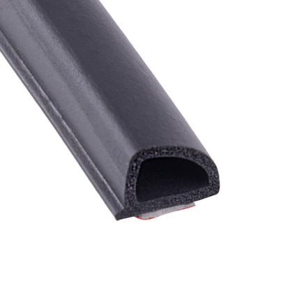 4M 13FT D-Shape Universal Car Door Edge Rubber Seal Strip Weatherstrip