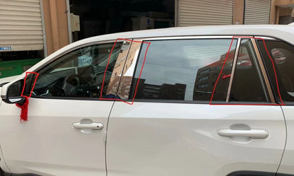 Steel Window Pillar Center Cover Trim for Toyota RAV4 (2019-2023) 10 x PCS