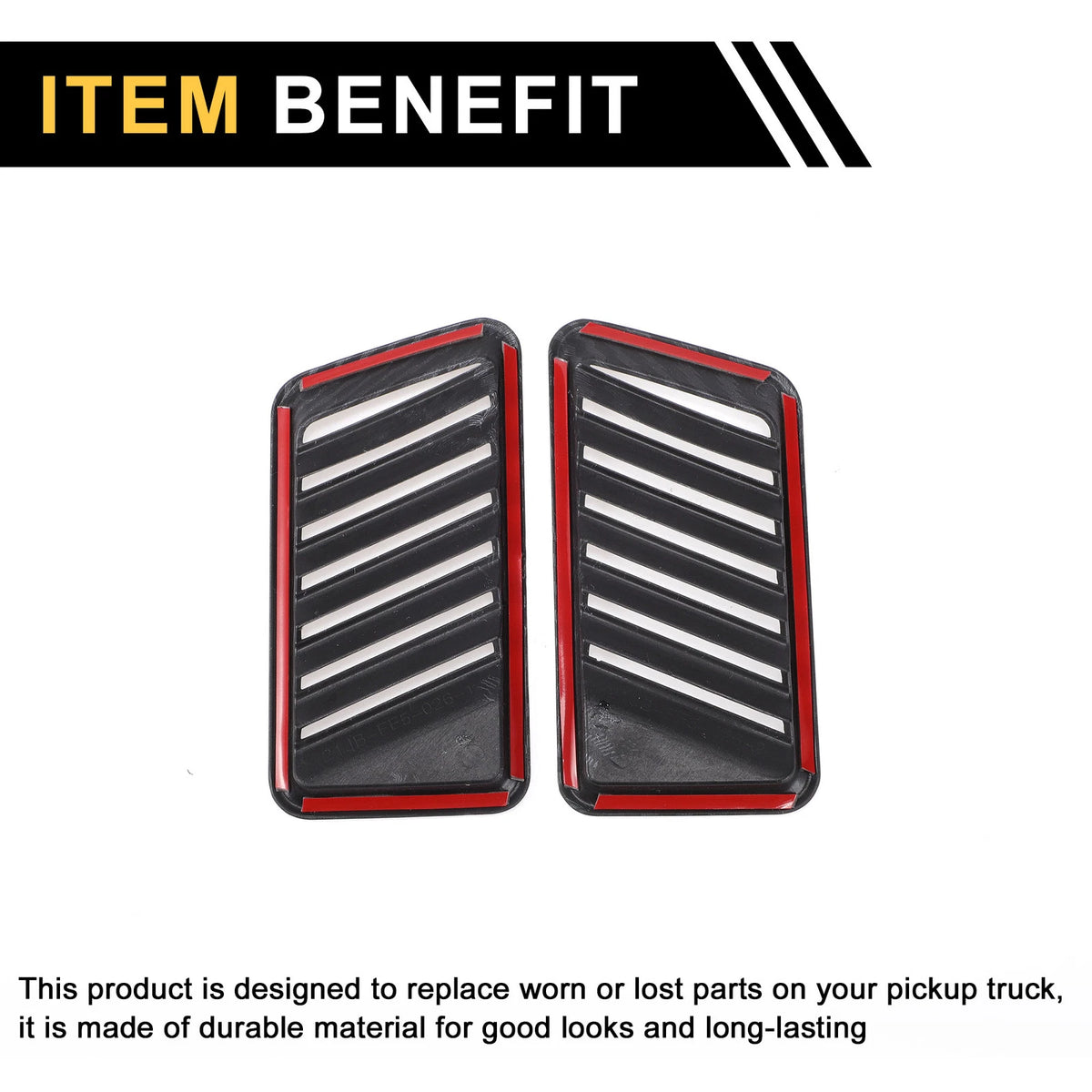 Carbon Fiber Pattern Air Vent Covers for Ford F-150 (2021-2024)