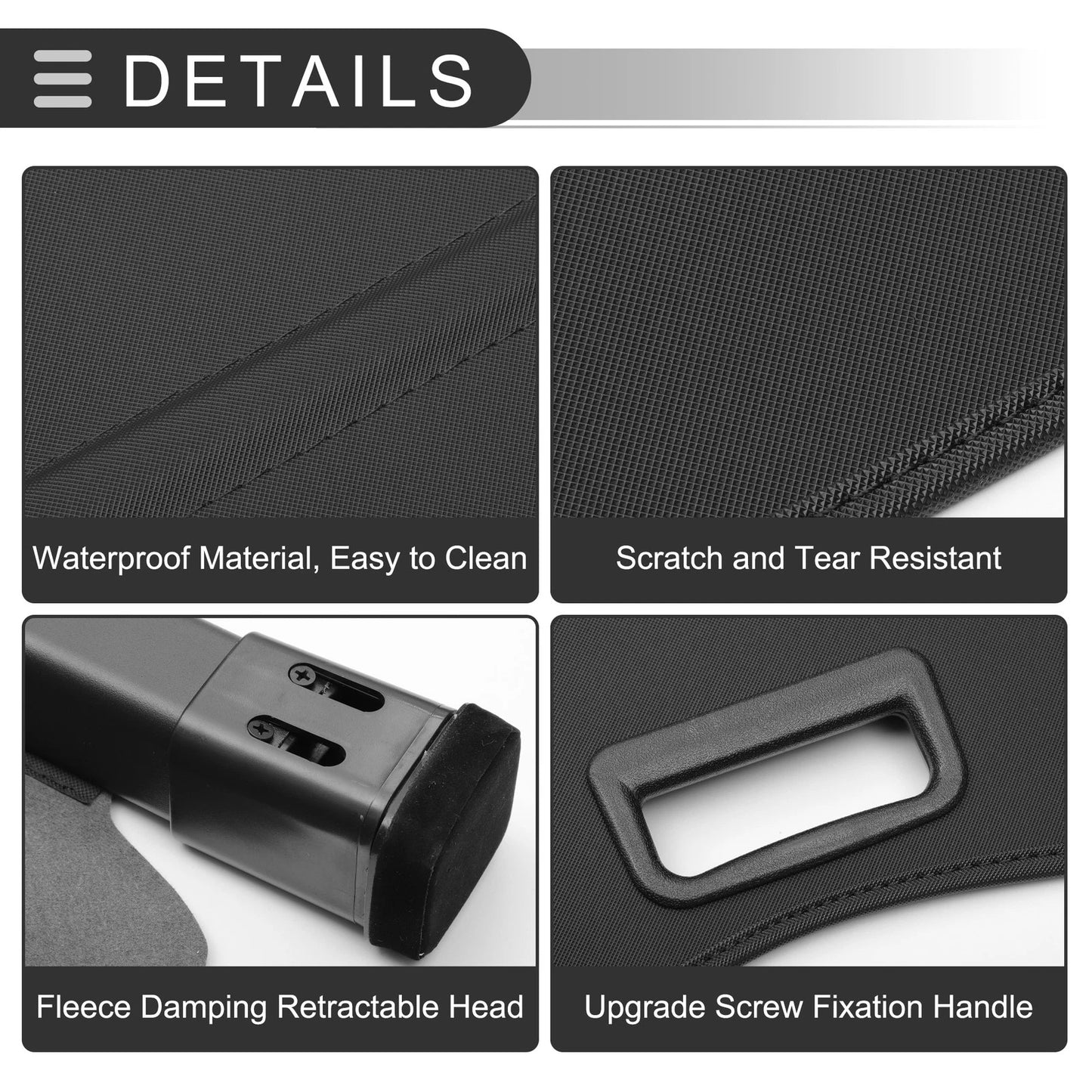 Retractable Cargo Cover for Lexus GX460 2010-2023 Trunk Parcel Shelf Black