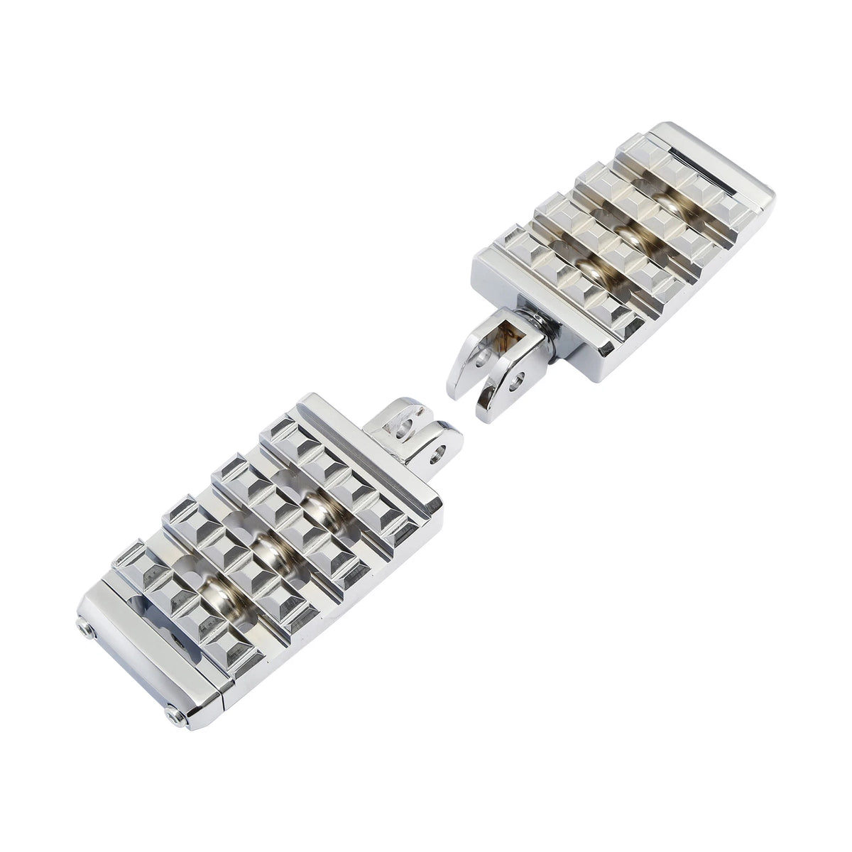 Chrome Driver Foot Pegs for Harley Softail Low Rider Fat Bob (2018-2025)