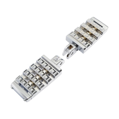 Chrome Driver Foot Pegs for Harley Softail Low Rider Fat Bob (2018-2025)