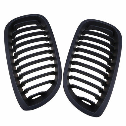 Front Kidney Grill for BMW E46 325Ci 330Ci 2 x DR LCI Matte Black (2003-2006)