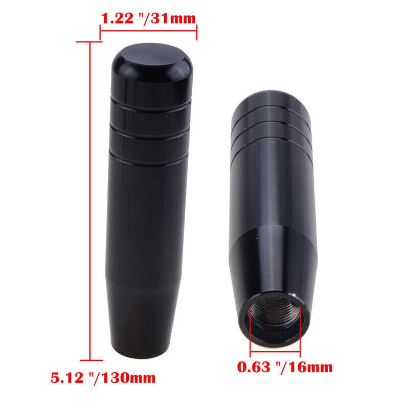 Black Universal Aluminum Manual Car Gear Stick Shift Knob for Various Models
