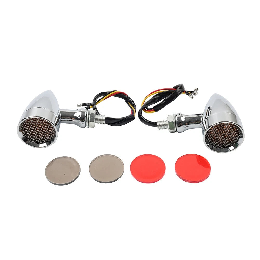 2 x Motorcycle Turn Signal Lights for Harley Super Glide FXD (2006-2017)