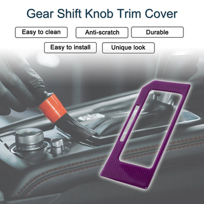 ABS Gear Shift Knob Cover for Ford F150 (2015-2020) - Carbon Fiber Purple