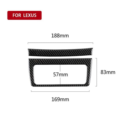 Carbon Fiber Rear Air Condition Outlet Vent Cover Trim Fit For Lexus IS250 IS300