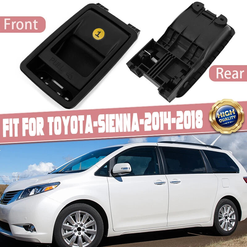 Black Rear Fold Seat Latch Release Handle Bezel for Toyota Sienna (2004-2010)