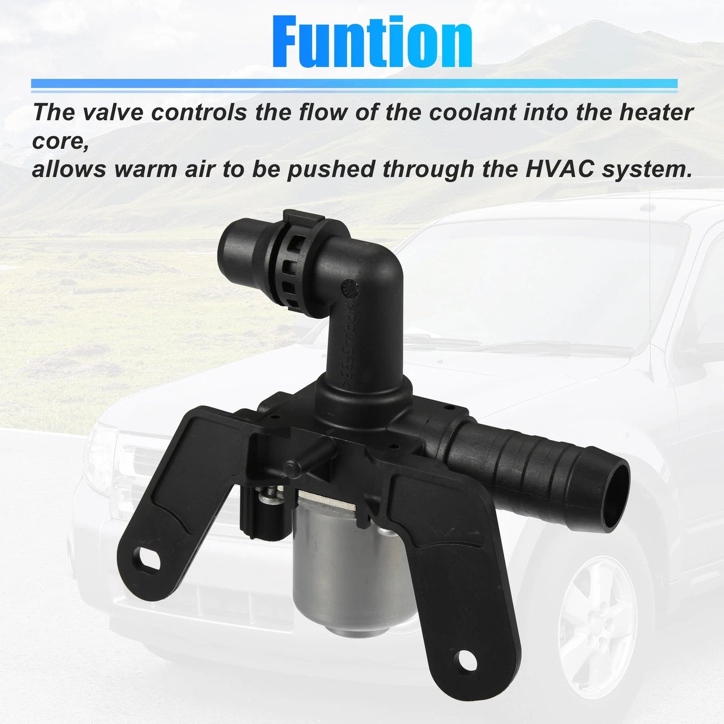 Car Engine Heater Control Valve Solenoid for Ford Escape (2013-2019)
