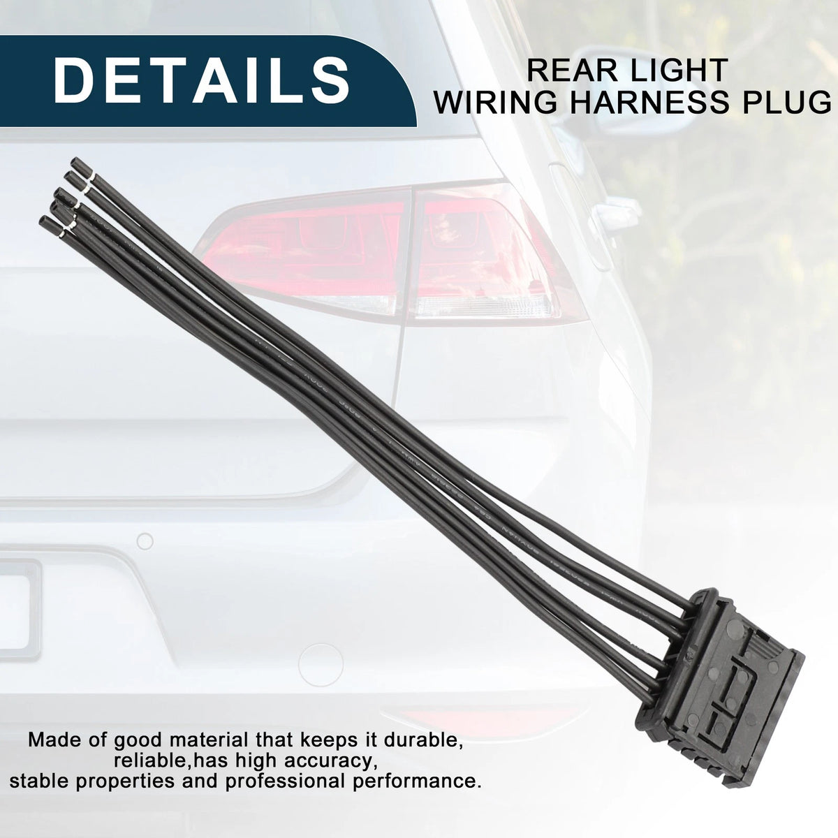 Rear Light Wiring Harness Plug for Peugeot 206 207 208 301 (2006-2015) | 2 Pcs