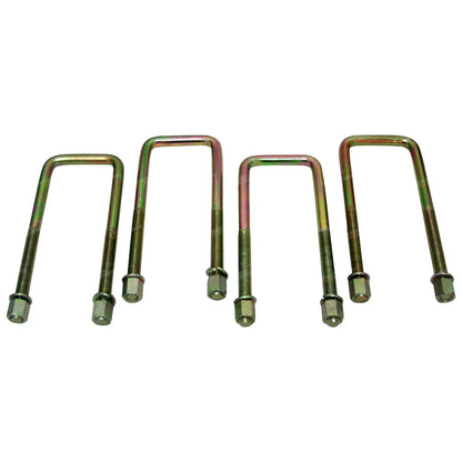 4 Front Leaf Spring U-Bolt + Nut Set for Landcruiser 70 Series FJ75 HJ75 HZJ75
