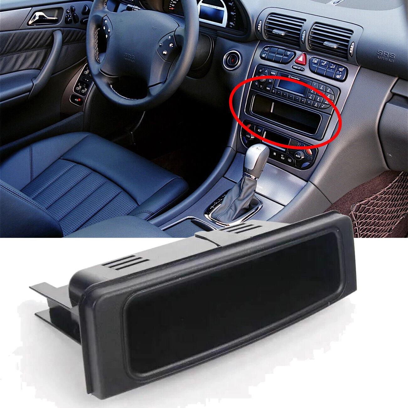Center Console Storage Tray for Mercedes Benz W203 C-Class (2001-2007)