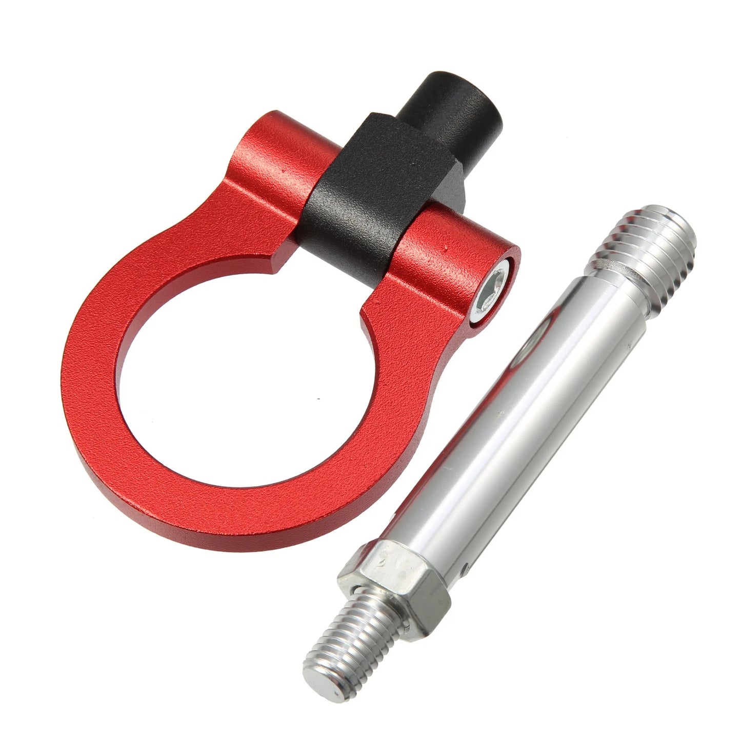 Red Round Front Rear Bumper Trailer Ring Eye Towing for Honda Fit (2010-2014)