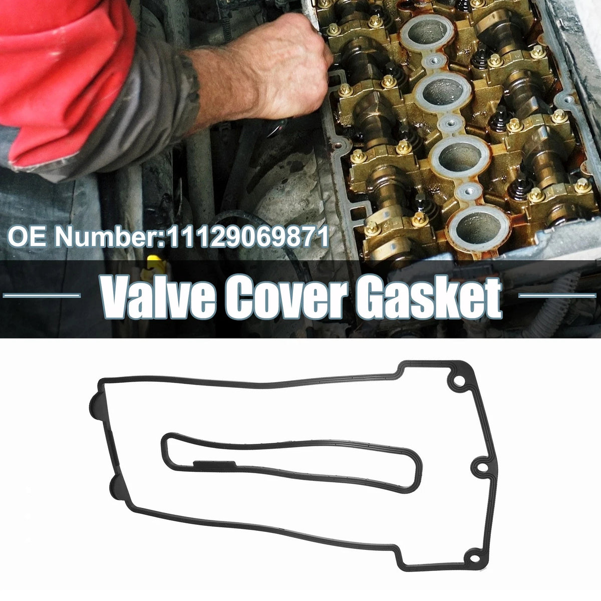 Car Valve Cover Gasket Set for BMW 740iL (1996-1998)
