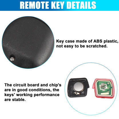 433MHz Remote Key Fob for Mitsubishi L200 (2006-2015)