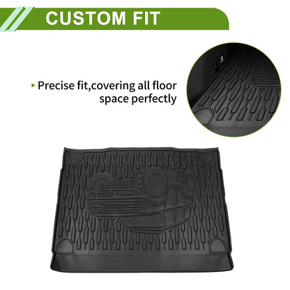 Rear Trunk Mat for Ford Bronco 4-Door (2021-2024) TPE Cargo Liner
