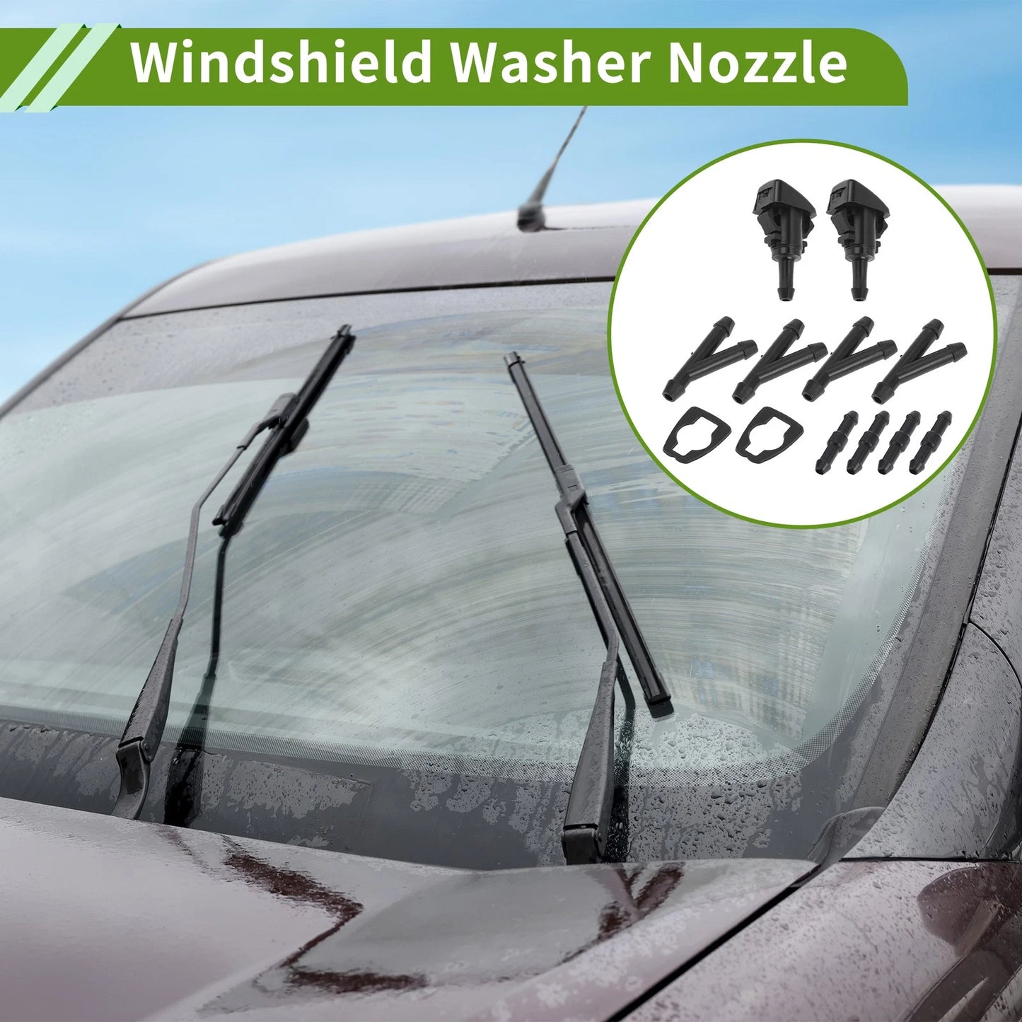 Windshield Washer Nozzle With Hose Connector 1 for Toyota