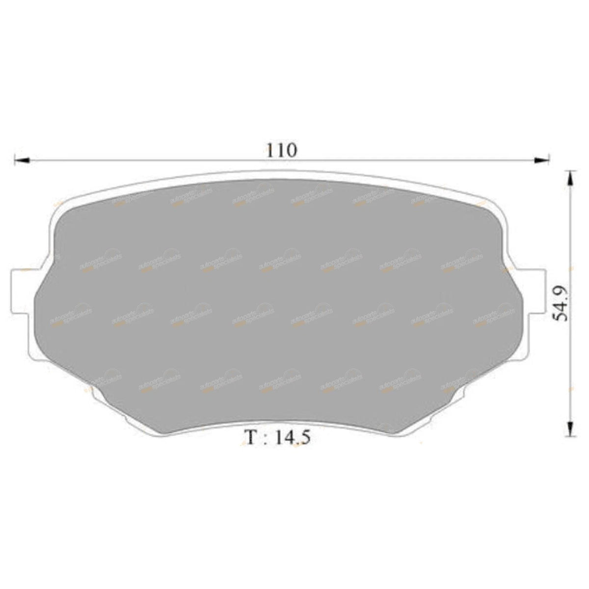 Front Disc Brake Pad Set for Suzuki XL-7 JA V6 2.7L H27A (2001 - 2005)