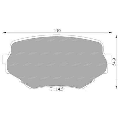 Front Disc Brake Pad Set for Suzuki XL-7 JA V6 2.7L H27A (2001 - 2005)