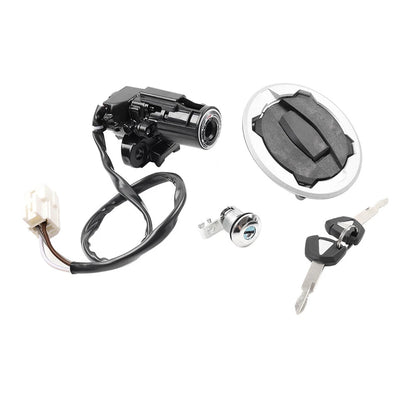 Ignition Switch Lock Fuel Gas Cap Key Set for Kawasaki Ninja 400 (2018-2023)