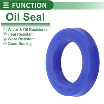 Oil Seal / 5 Pcs / Rotary Shaft Seal TPU 35x55x10mm Blue for Make Model