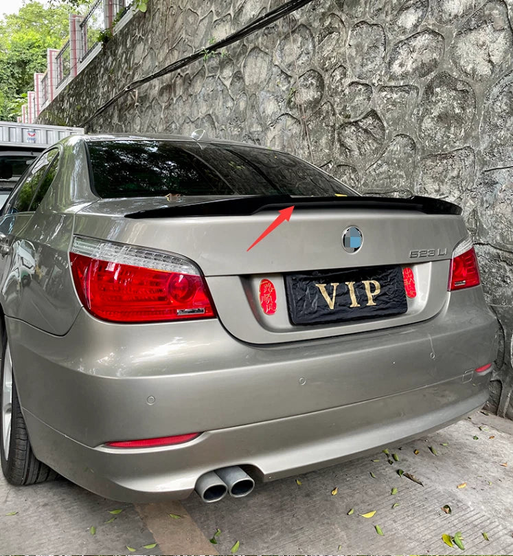 Rear M4 Style Spoiler Wing Glossy Black for BMW E60 5 Series Sedan (2003-2010)