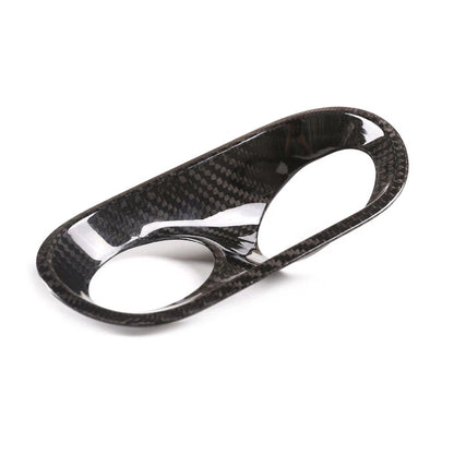 Real Carbon Fiber Headlight Switch Buttons Cover Trim Fit For Macan 2015-2020