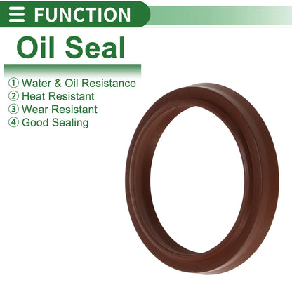 Oil Seal / 35.5x43.5x5.5mm / Seal Ring FKM Rubber 5 Pcs for Make Model