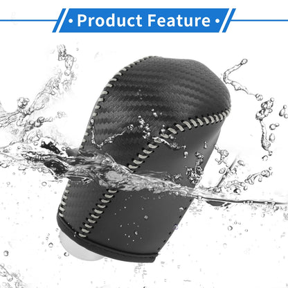 Car Gear Shift Knob Cover for Nissan Altima (2019-2024) Black Carbon Fiber